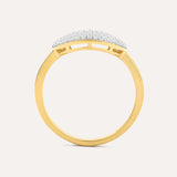 White Smoke Right Round Statement Ring Ring