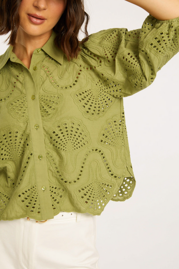 Dark Khaki Juliette Lace Top Top