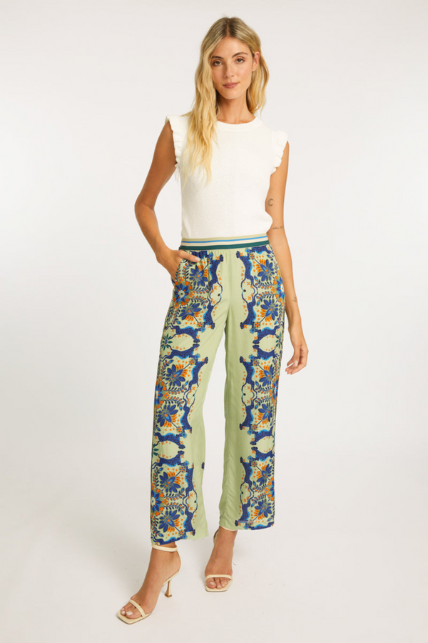 Antique White Max Pant in Wildcat Tapestry Pant