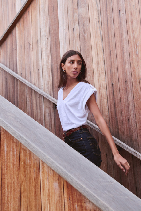 Rosy Brown Cooper V-Neck Tank Top