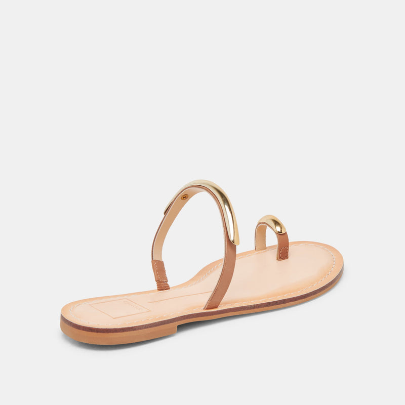 White Smoke Wink Sandal | Saddle Leather Sandal