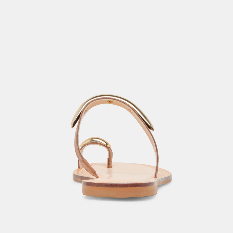 White Smoke Wink Sandal | Saddle Leather Sandal