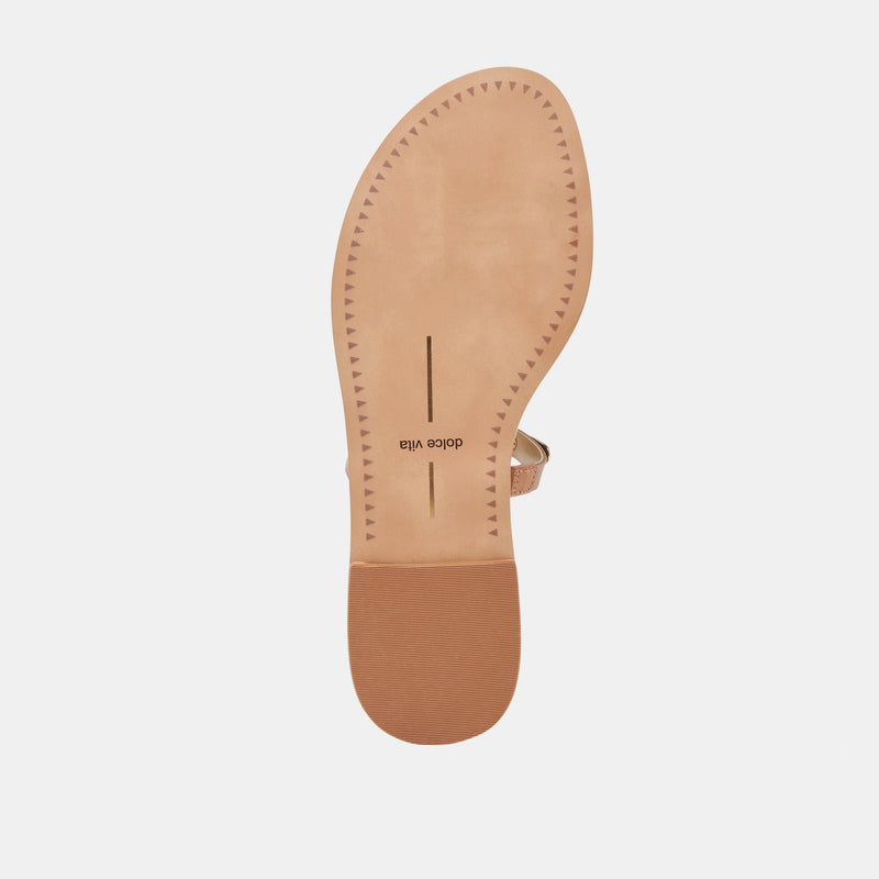 White Smoke Wink Sandal | Saddle Leather Sandal