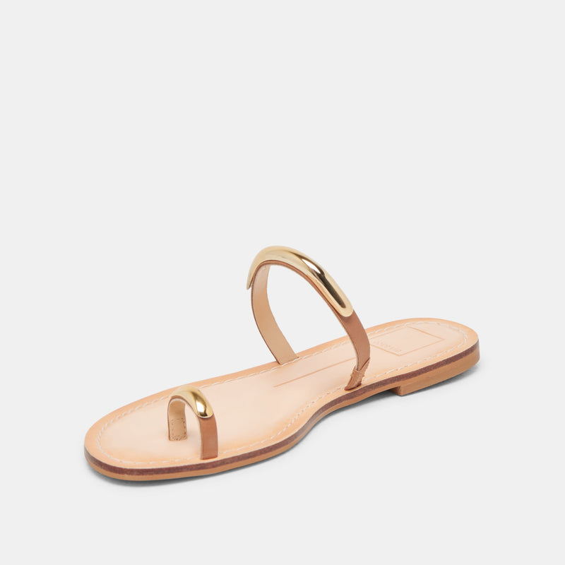 White Smoke Wink Sandal | Saddle Leather Sandal