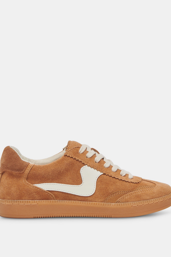 White Smoke Notice Sneaker | Brown Suede Sneaker