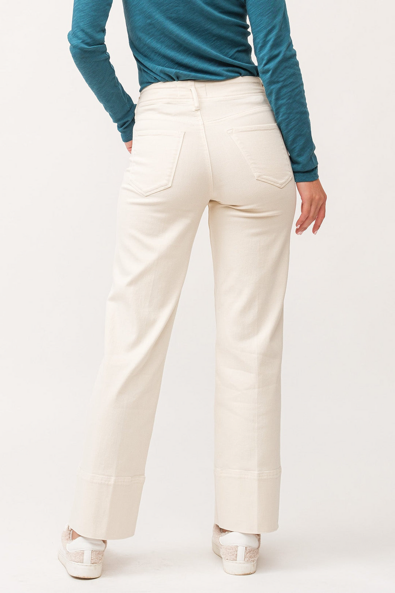 Antique White Holly High Rise Straight Jeans | Wheat Jeans