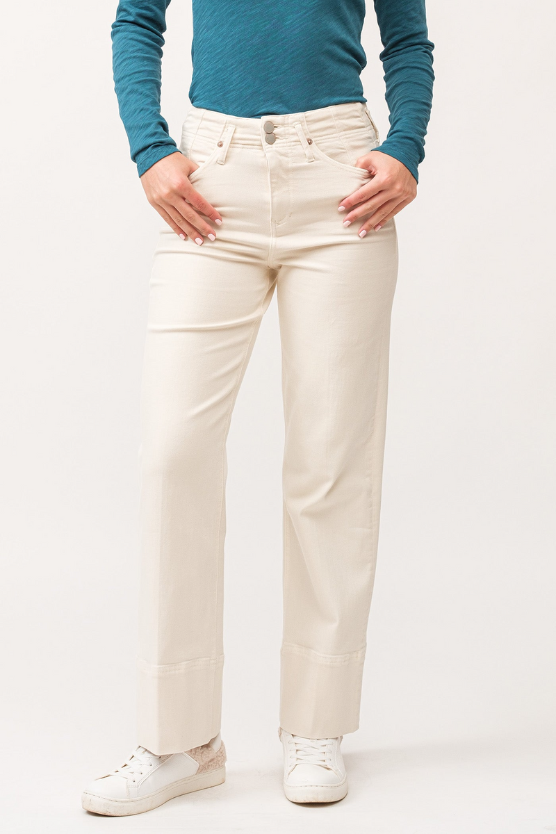 Antique White Holly High Rise Straight Jeans | Wheat Jeans