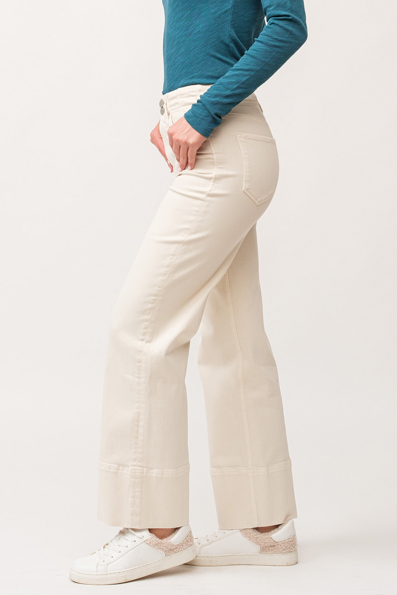 Antique White Holly High Rise Straight Jeans | Wheat Jeans