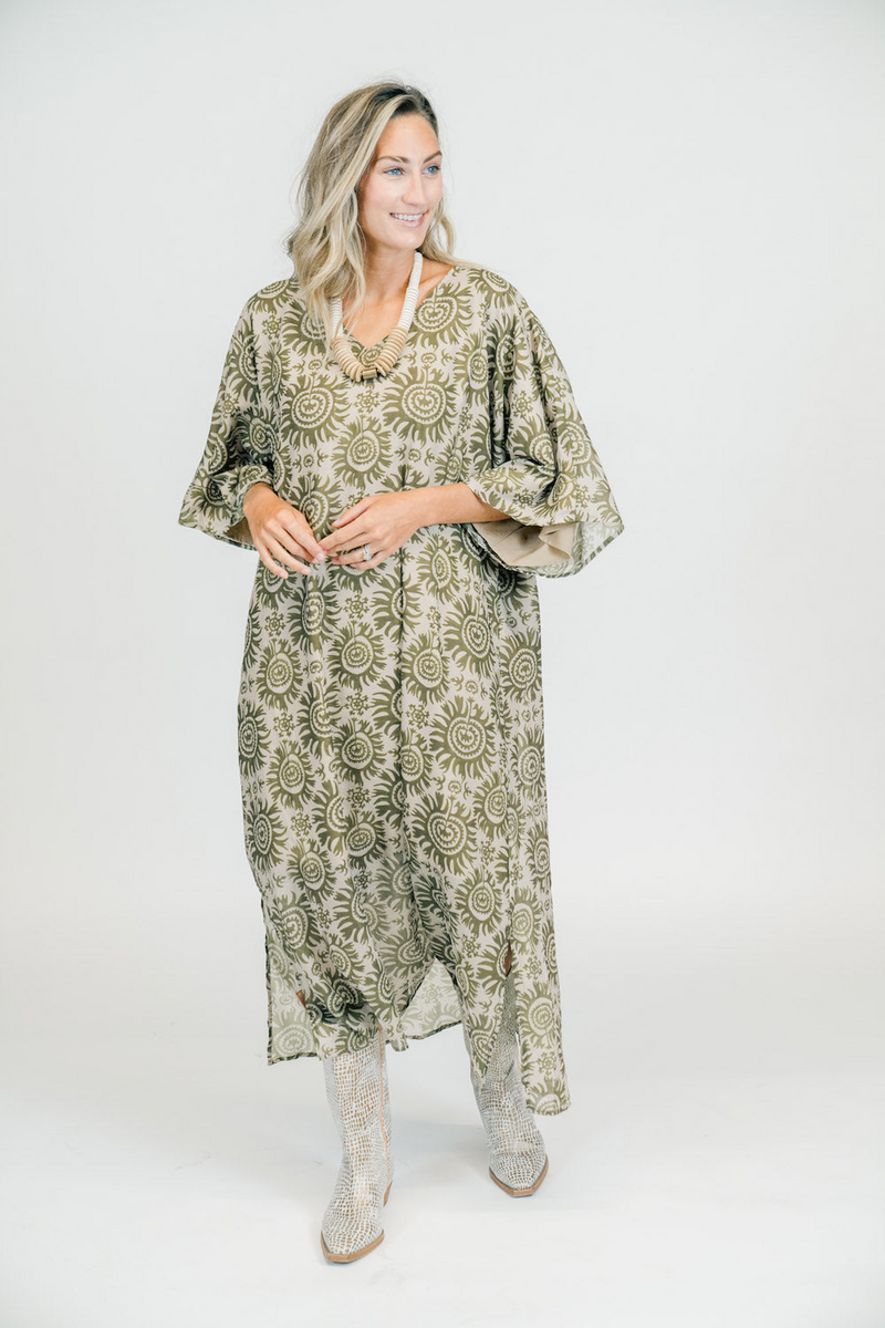 Light Gray Goldie Maxi | Olivine Maxi Dress