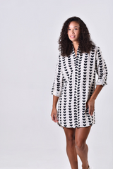 Light Gray Black Hearts Girlfriend Dress Dress