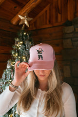 Tan Christmas Trucker Hat