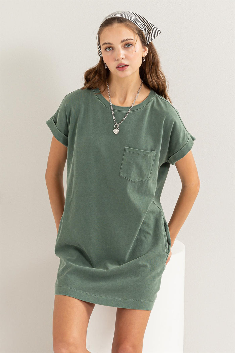 Dim Gray Ricki T-Shirt Mini Dress Mini Dress