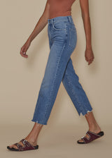 Rosy Brown Sabine Straight Crop - Rolling Hills Jeans