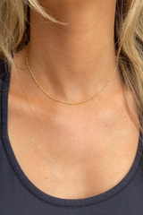 Dark Salmon Eden Dainty Gold Filled Necklace Necklace