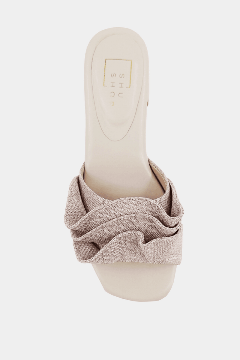 Beige Frances Heel | Natural heel