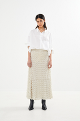 White Smoke Selilja Feathery Skirt Maxi Skirt