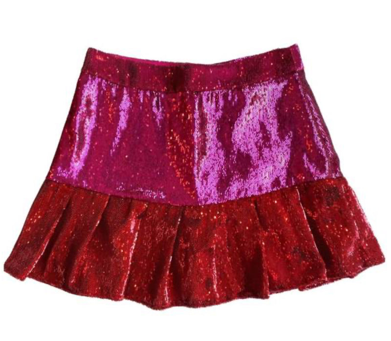 Brown Sequin Skort Skirts