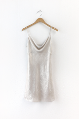 White Smoke Atrina Metallic Mini Dress Mini Dress