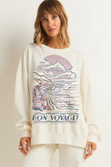 Light Gray Bon Voyage Sunday Sweatshirt Sweatshirt