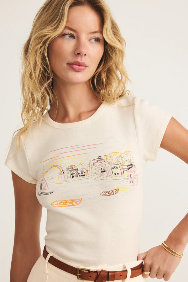 Light Gray Village Cheeky Tee Graphic Tee