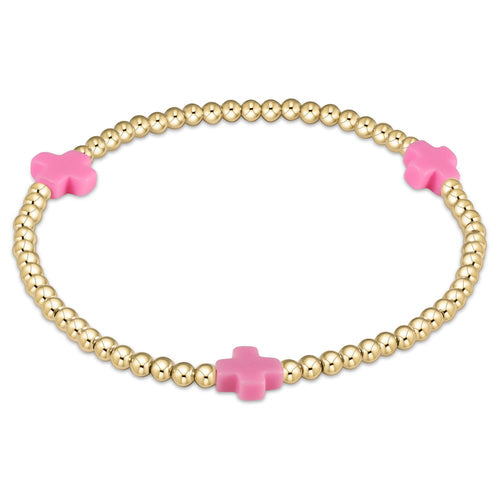 Pink Signature Cross Bracelet Bracelet