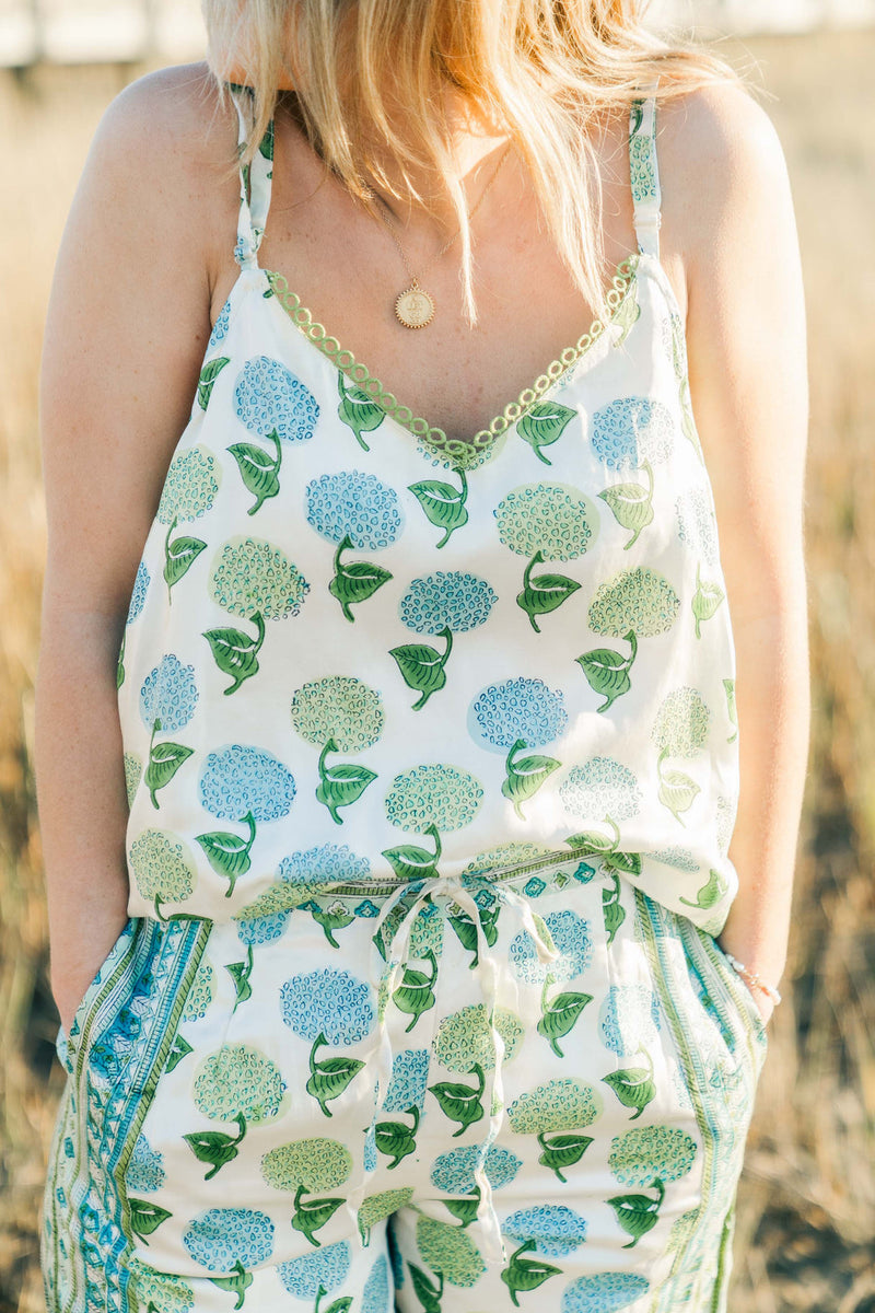 Light Gray Abby Tank | Blossom Tank Top