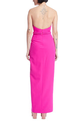Hot Pink Lexi | Column Crepe Dress