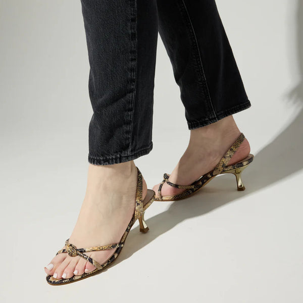 Light Gray Kaia Python Sandal Sandal