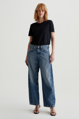 Light Gray Hattie High-Rise Barrel | Bari Jeans