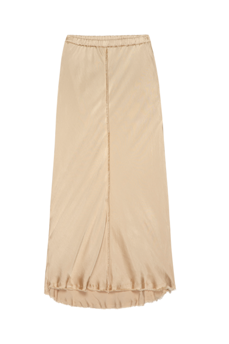 Tan Lola Bias Midi Skirt Midi Skirt