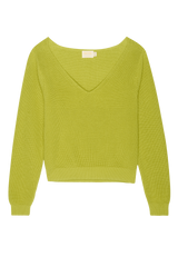 Yellow Green Lourde Sweater Sweater