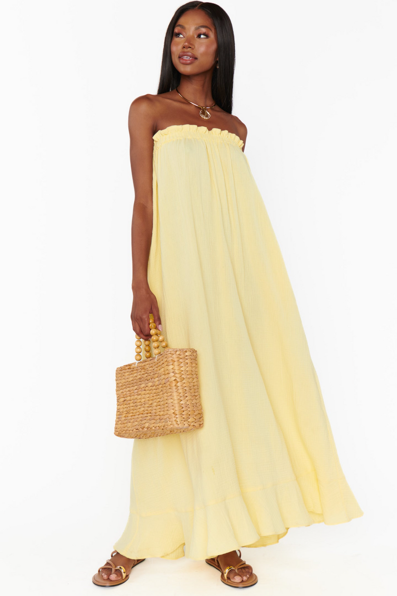 Beige Around The World Maxi Dress Maxi Dress