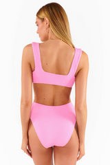 Pink Sail Bottom Bathing Suit