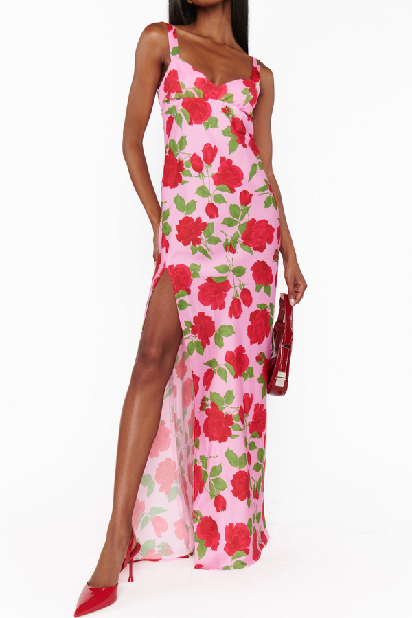 Lavender Blush Maude Maxi Dress in Heart Throb Floral Maxi Dress