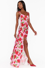 White Smoke Maude Maxi Dress in Heart Throb Floral Maxi Dress