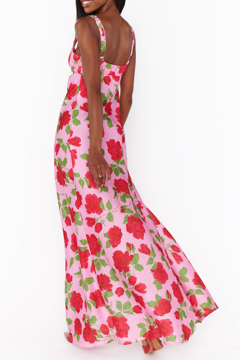 Misty Rose Maude Maxi Dress in Heart Throb Floral Maxi Dress