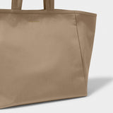 Rosy Brown Nylon Luxe Oversized Tote tote bag