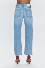 Lavender Lexi Mid Rise Bowed Straight Jean | Athens Jeans