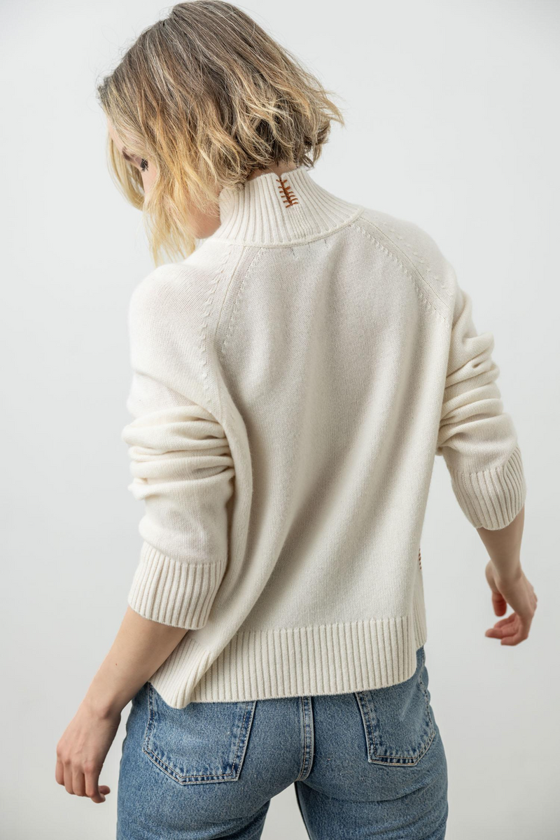 Light Gray Full Sleeve Turtleneck Sweater Sweater