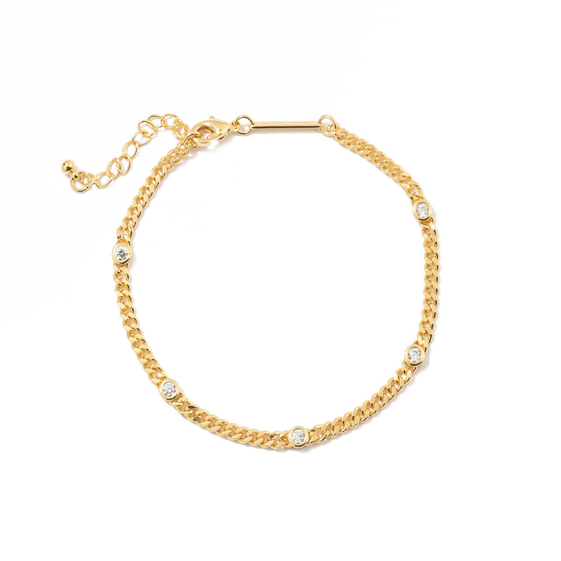 Wheat CZ Dainty Bracelet Bracelet