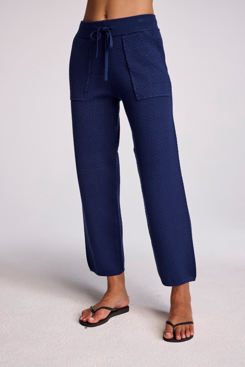 Midnight Blue Cole Pointelle Jogger Pant