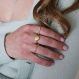 Rosy Brown Linked Forever To You Stackable Ring Ring