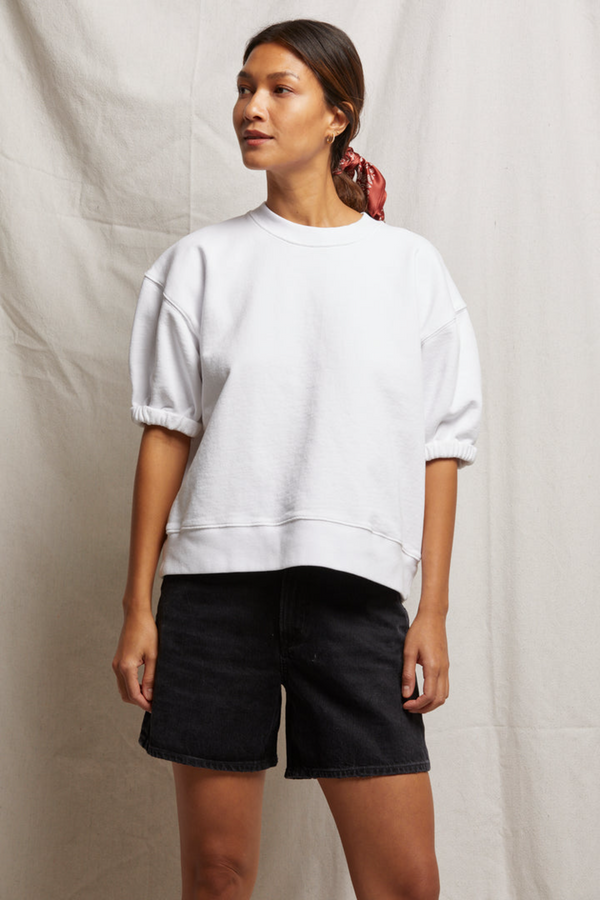 Light Gray Rebecca Short Sleeve Sweatshirt Sweatshirt