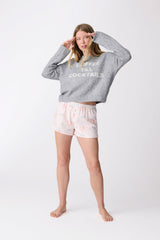 Lavender Rose All Day Flannel Short Pajama Shorts