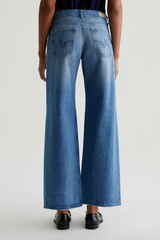 Light Gray Adria Low Rise Wide Leg | Stockholm Jeans