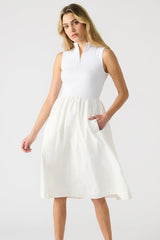 Antique White Berlin Dress Midi Dress