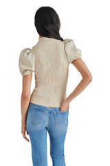 Tan Peggy Sweater Top