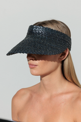 Gray Solid Baha Visor Hat