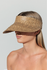 Rosy Brown Solid Baha Visor Hat