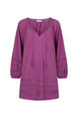 Maroon Serendipity Lace Tunic Dress in Orchid Dress